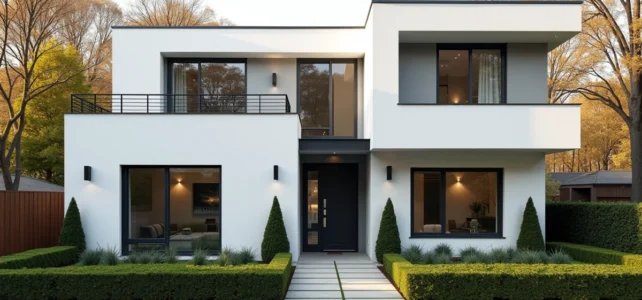Idées et conseils pour sublimer votre façade maison blanc et gris anthracite